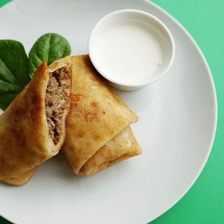 Pancakes with meat  3