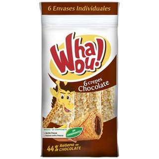 Crepes Rellenos de Chocolate Whaou! 6 Uds. 192 Gr,