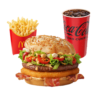 McZestaw Burger Drwala Ogniste Papryczki