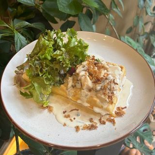 Гофра з куркою та печерицями (400г)