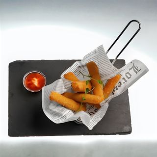 Домашни кашкавалчета със соева майонеза и сладко чили (180гр)