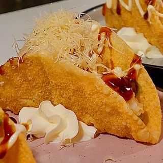 45. Salmone e tempura gamberoni