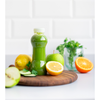  Jus Vert   Fenouil, concombre, citron, persil, menthe, pomme et orange 33cl   