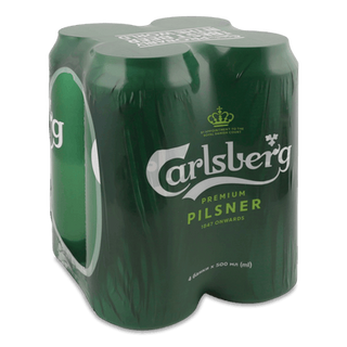 Пиво Carlsberg світле з/б (4*0,5л)