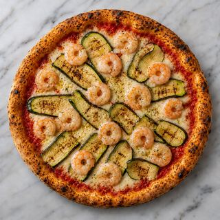 Zucchine e gamberi