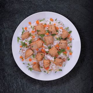 Пилешко филе с ориз (400г)