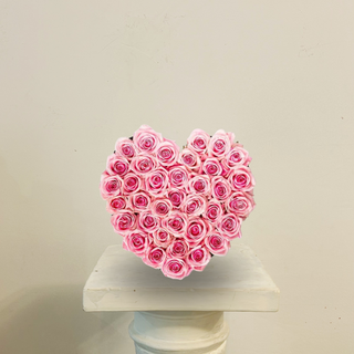 Caja de 15 Rosas Rosas Corazón 