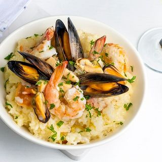Risotto Aux Gambas Et Calamars
