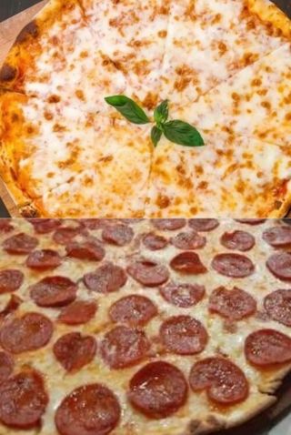 Pizza Pepperoni + Pizza Margherita + Coca