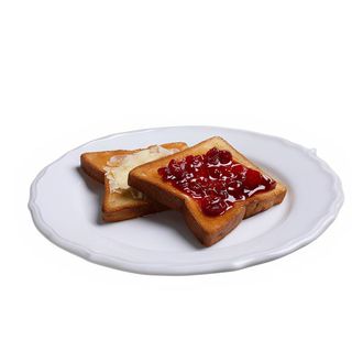 Tostada Mantequilla y mermelada