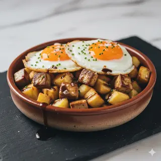 Huevos Rotos Con Foie Y Oporto