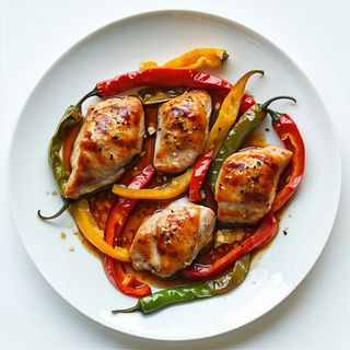 74A - Pollo con peperoni