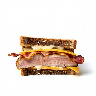 Bocadillo De Lomo, Queso Y Bacón