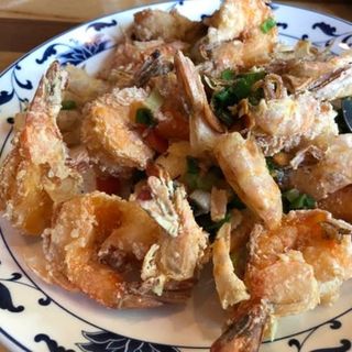 Gambas a la pimienta negra