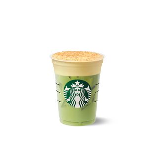 Pumpkin Cream Iced Matcha Latte
