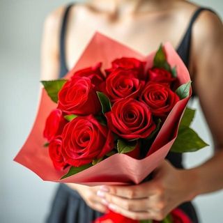 Ramo 6 rosas rojas calidad extra