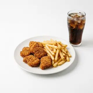 Combo Habibi Food 4 (Nuggets 6 Uds. + Patatas + Bebida)