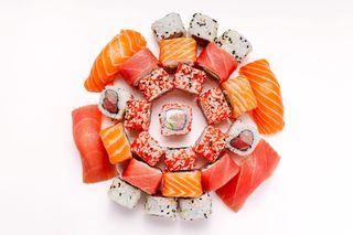 Mix salmon tuna