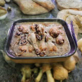 Jamoncitos De Pollo Con Champiñones