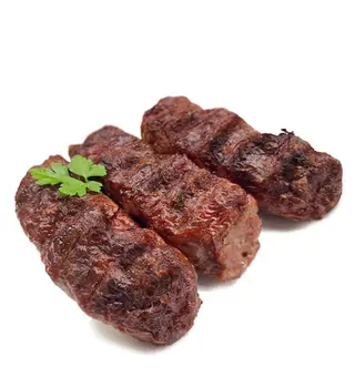 Mititei cu muștar și pâine de casă