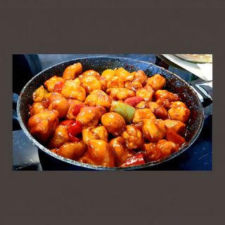 108. Панирано патешко в сладко - кисел сос (800г)