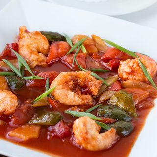 Тигрові креветки у кисло-солодкому соусі (260г)