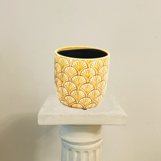 Maceta Sirena Amarilla