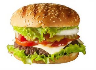 Menú hamburguesa de carne de buey