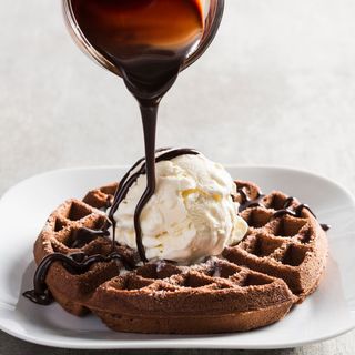 Waffles And Ice Cream