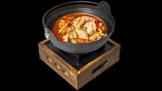 71. Pentola di pollo piccante