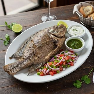 Boiled Whole Tilapia