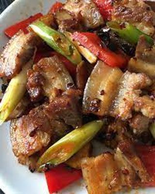 Pork in blackbean sauce