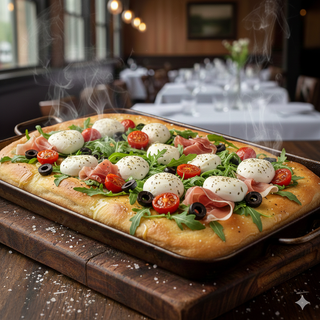 Teglia intera focaccia farcita