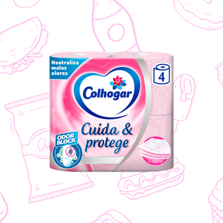 Papel Higiénico Baño Pack 4