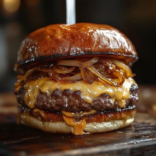 Fried Onion Burger