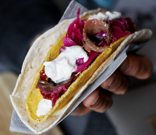 1 Taco di burrata e alici