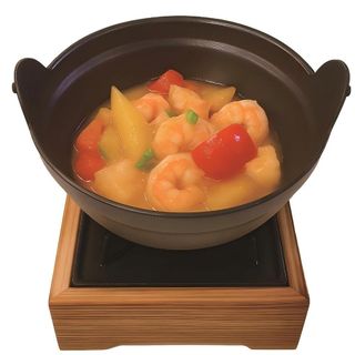 Gamberi piccanti al fuoco