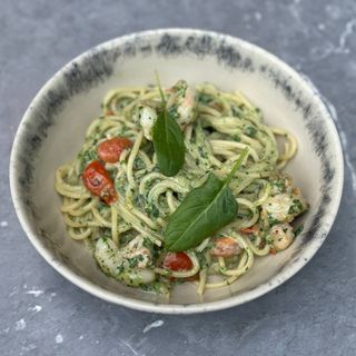 Паста з креветками 