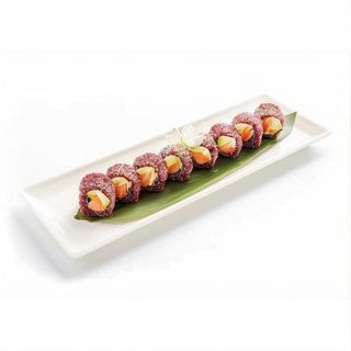 1101. Uramaki Rollo Negro Sake (8 Pzs.)