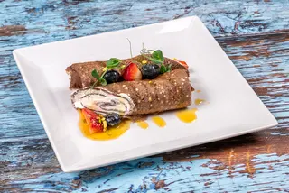 Clatite marocane cu crema de mascarpone