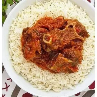 White Rice and Stew