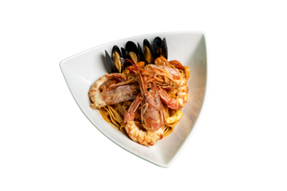 Tagliatelle cu fructe de mare