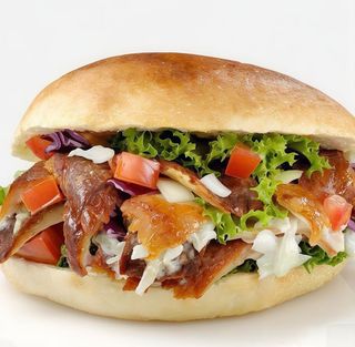 Panino kebab solo carne
