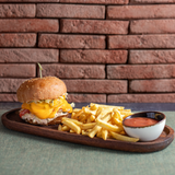 ბურგერი საქონლის ხორცით