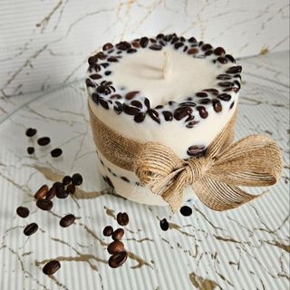 Świeca botaniczna - z kawą