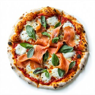 Pizza al salmone