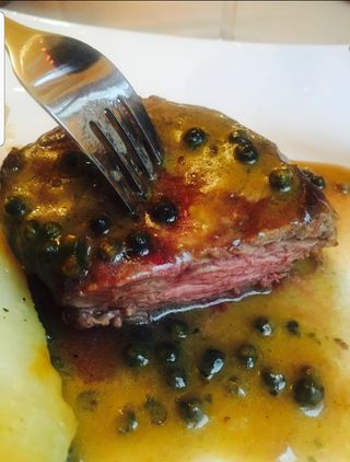 Filetto al pepe verde