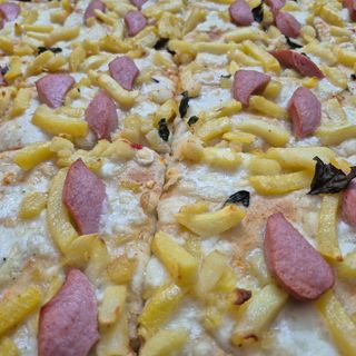 Teglia patate e wurstel