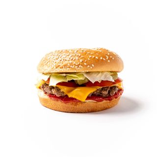 Hamburguesa pequeña con queso