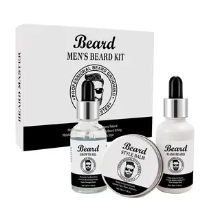 Set ingrijire barba, ulei barba 30 ml, balsam 30 gr, sampon 30 ml
